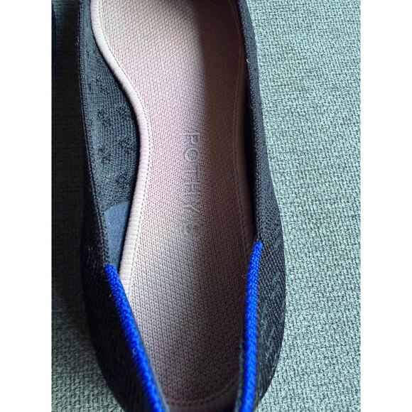 Rothy’s The Point Textured Black Flats Slip-on Women's Sz 8 - Picture 11 of 12